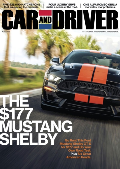 Car And Driver August 01, 2019 Issue Cover