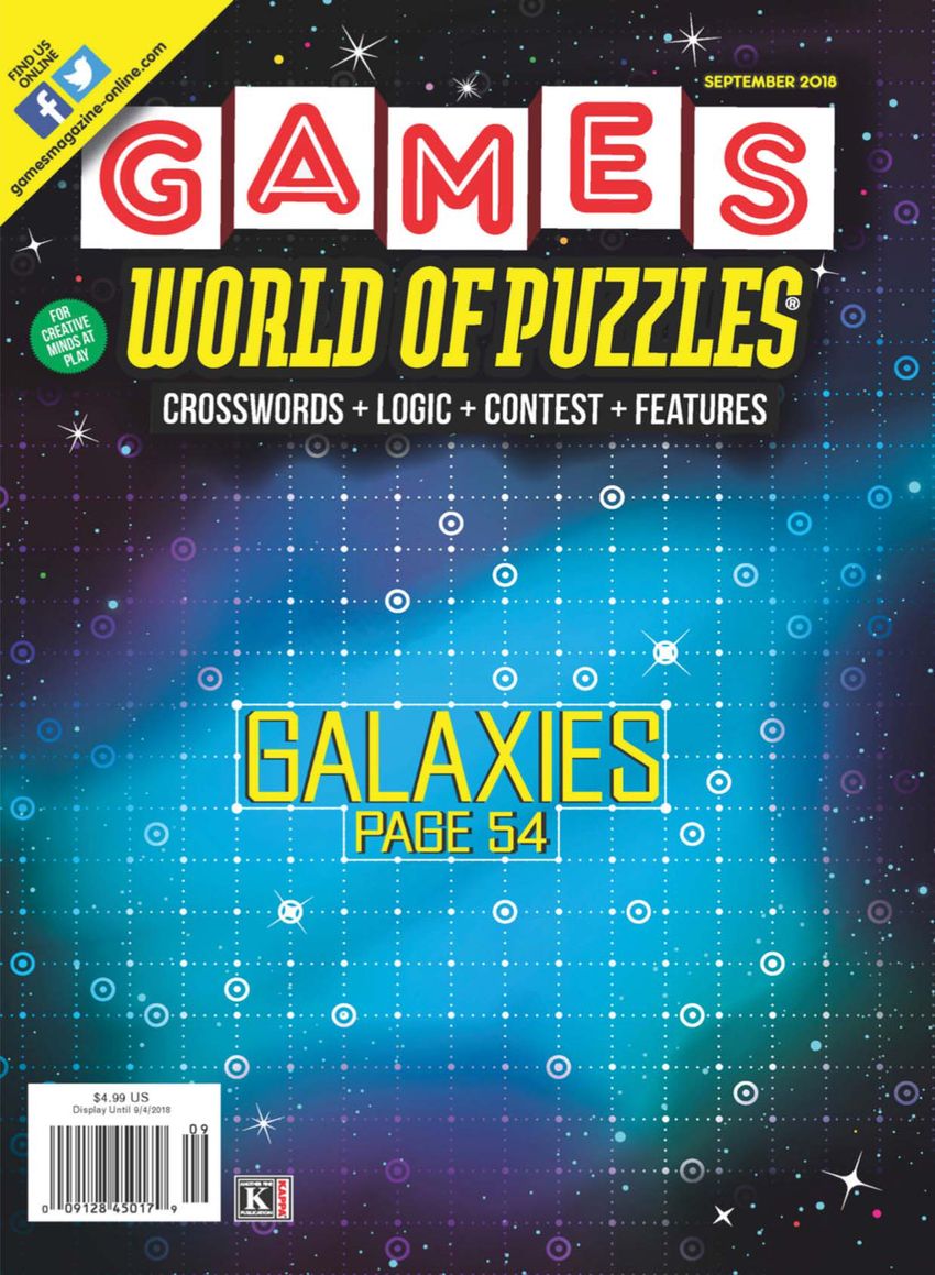 Games-World-of-Puzzles September 01, 2018 Issue Cover