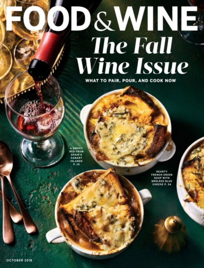 Food & Wine October 01, 2018 Issue Cover