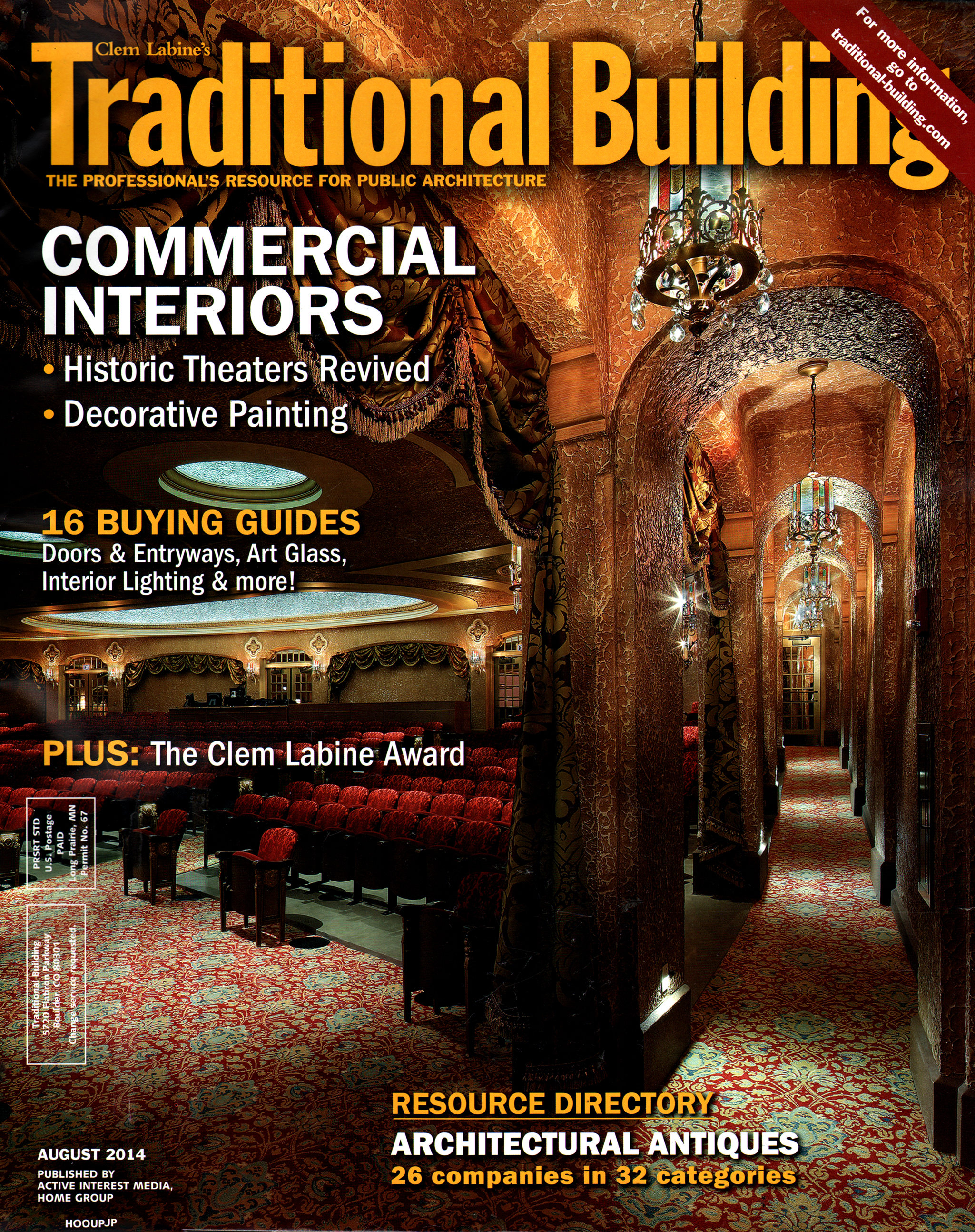 Traditional-Building August 01, 2014 Issue Cover