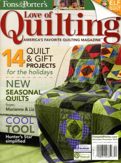 Fons & Porter's Love of Quilting November 01, 2013 Issue Cover