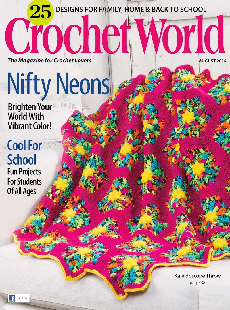 crochet-world August 01, 2016 Issue Cover