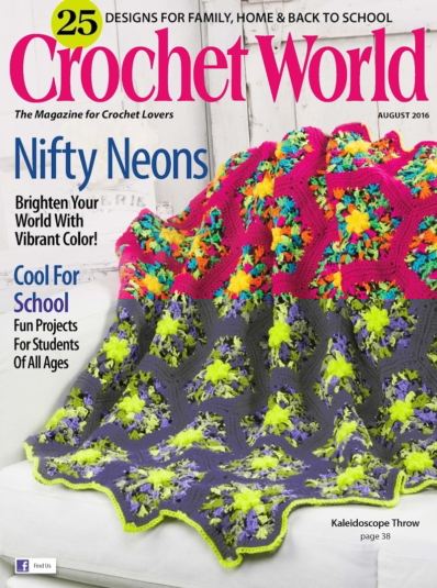 Crochet World August 01, 2016 Issue Cover