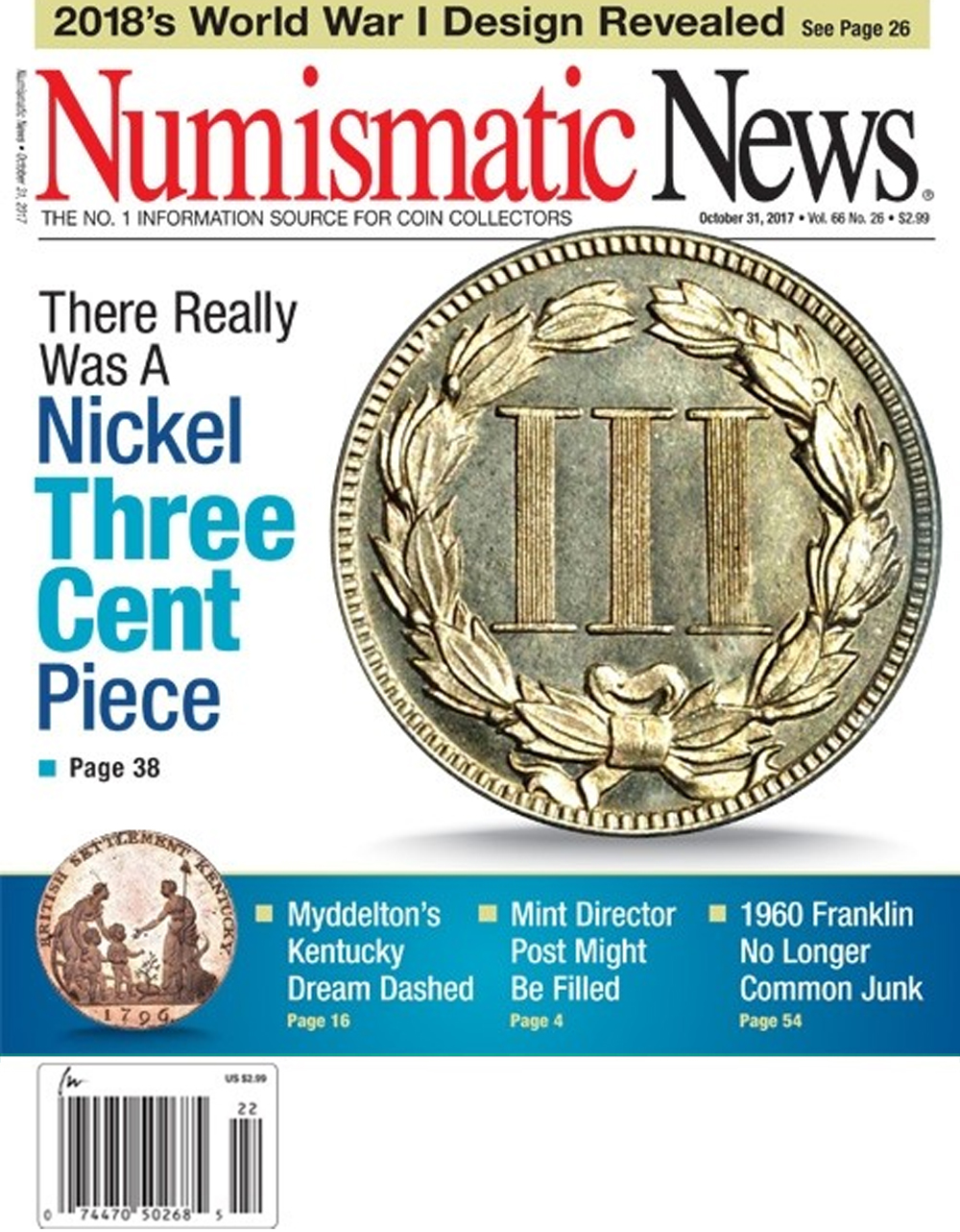 Numismatic-News October 31, 2017 Issue Cover