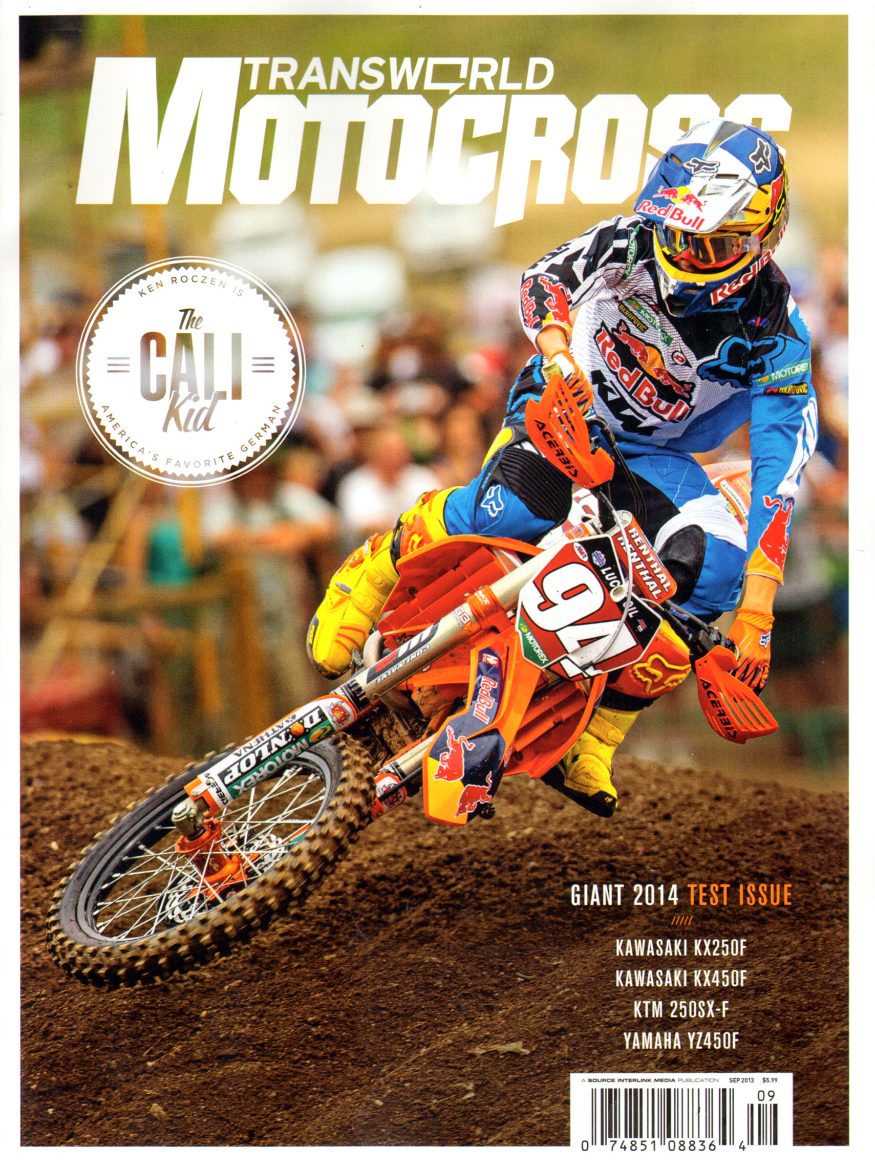 Transworld-Motocross September 01, 2013 Issue Cover