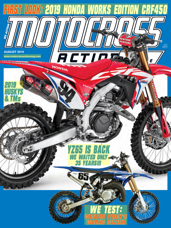 Motocross-Action August 01, 2018 Issue Cover