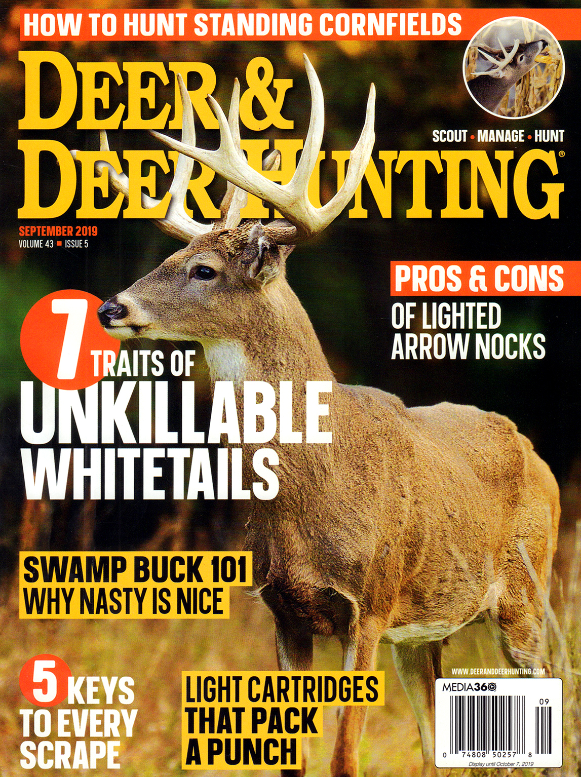 Deer-and-Deer-Hunting September 01, 2019 Issue Cover