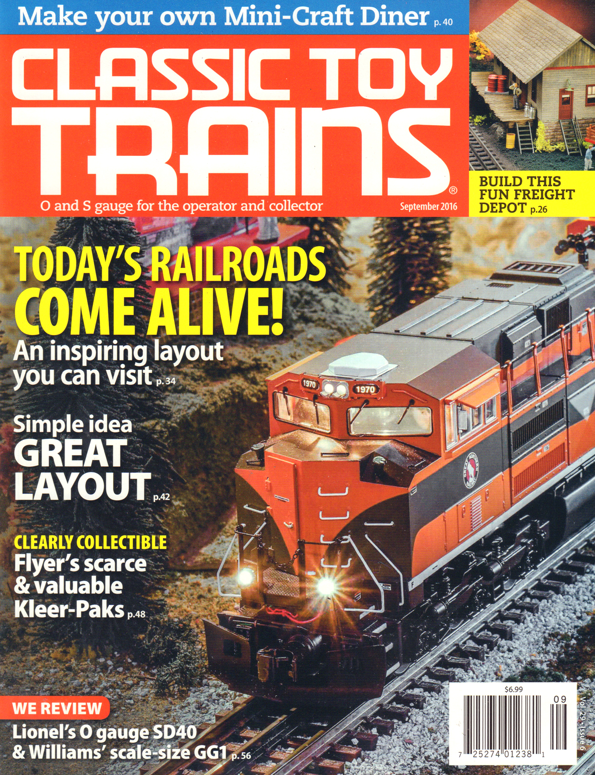 Classic-Toy-Trains September 01, 2016 Issue Cover