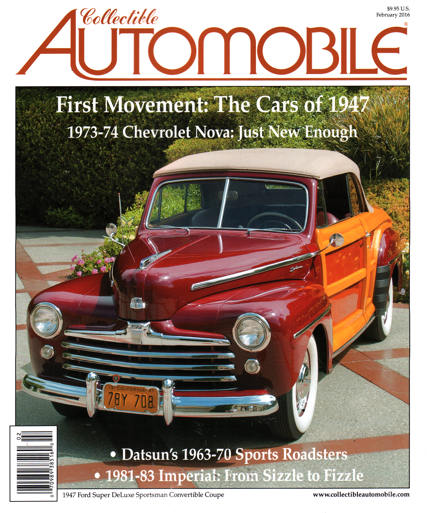 Collectible-Automobile February 01, 2016 Issue Cover
