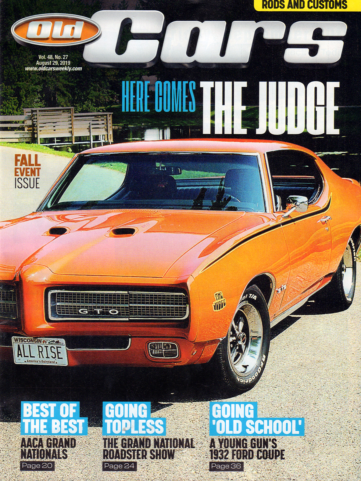 Old-Cars August 29, 2019 Issue Cover