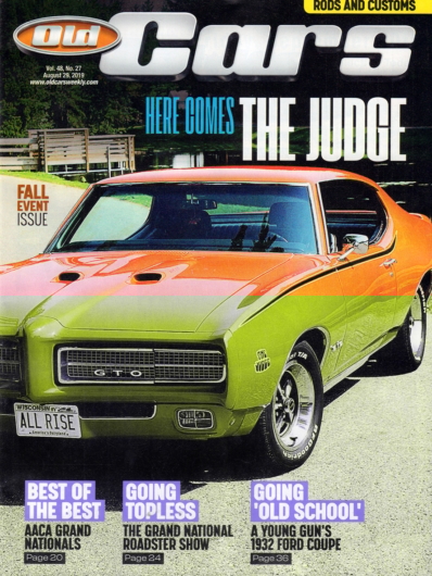Old Cars August 29, 2019 Issue Cover