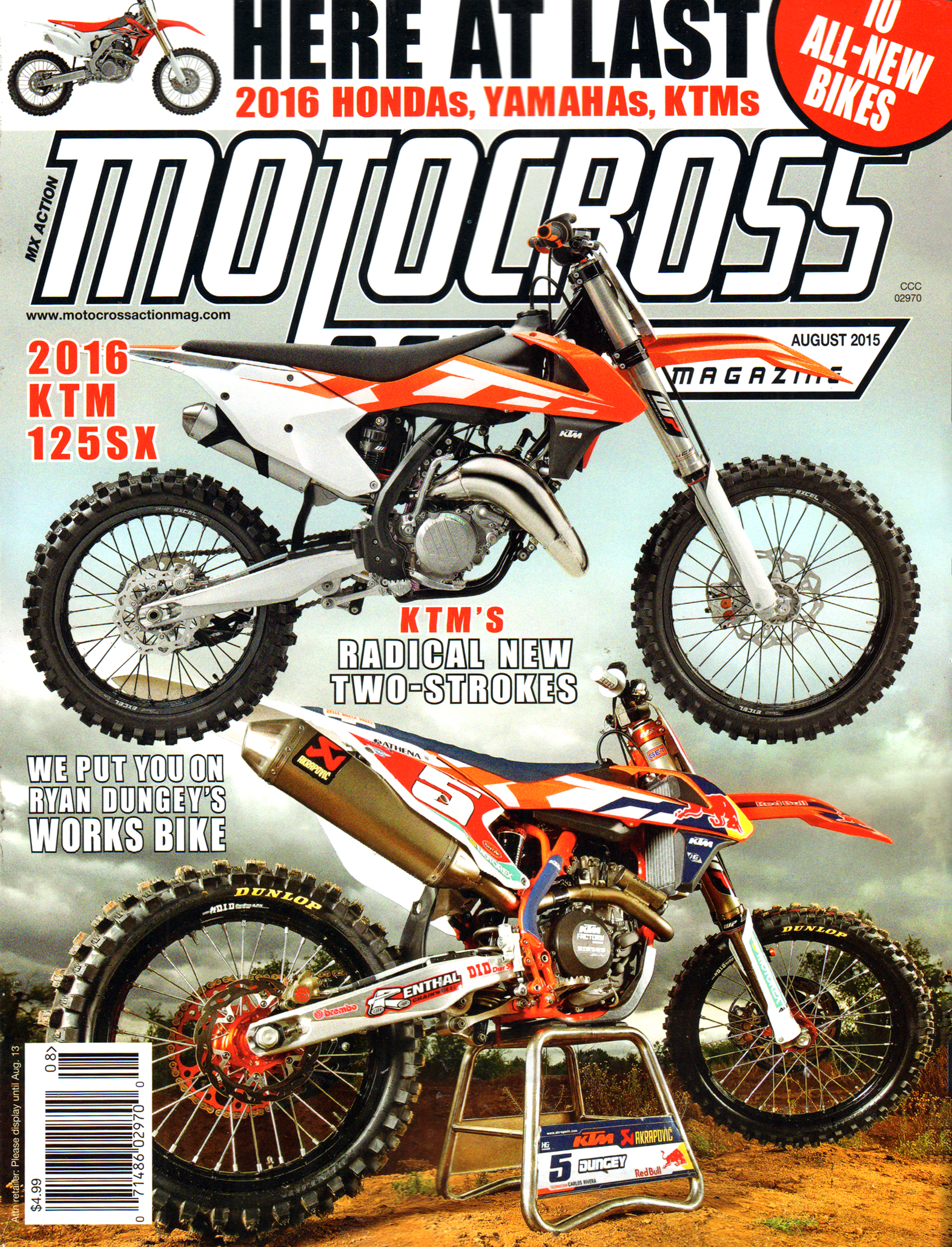 Motocross-Action August 01, 2015 Issue Cover