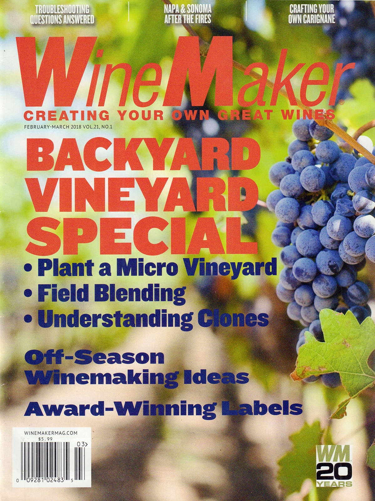 winemaker February 01, 2018 Issue Cover
