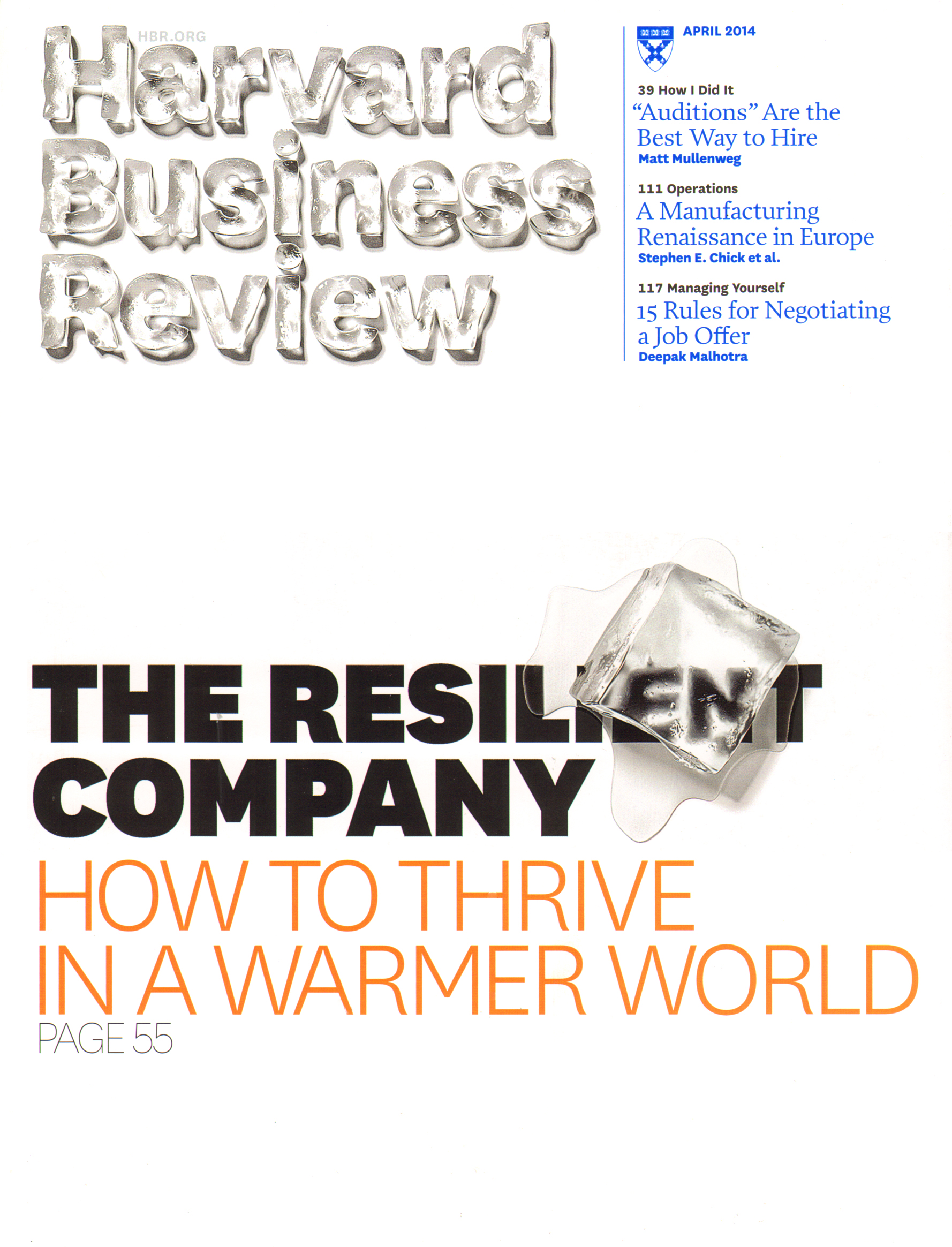 Harvard-Business-Review April 01, 2014 Issue Cover