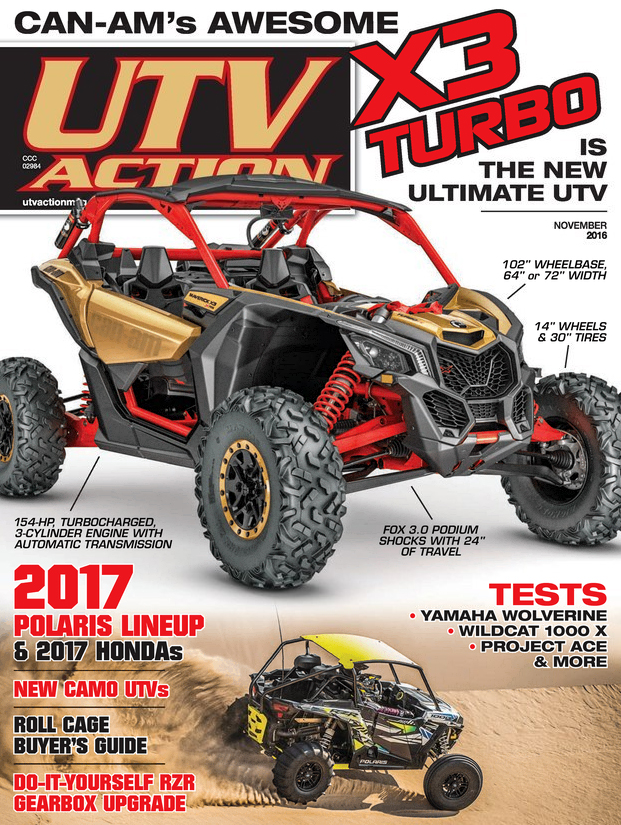 UTV-Action November 01, 2016 Issue Cover