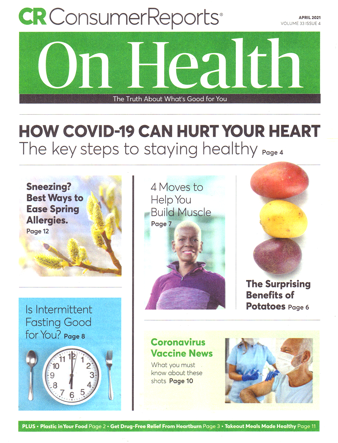Consumer-Reports-On-Health April 01, 2021 Issue Cover
