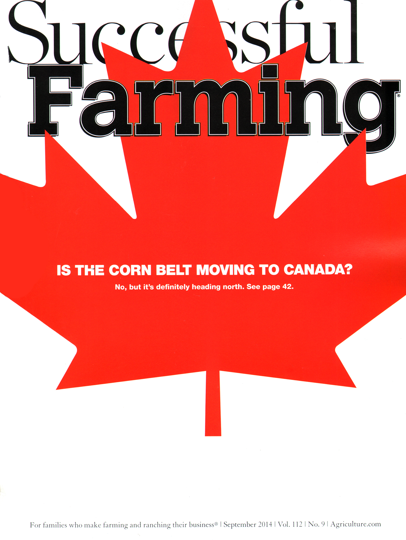 Successful-Farming September 01, 2014 Issue Cover