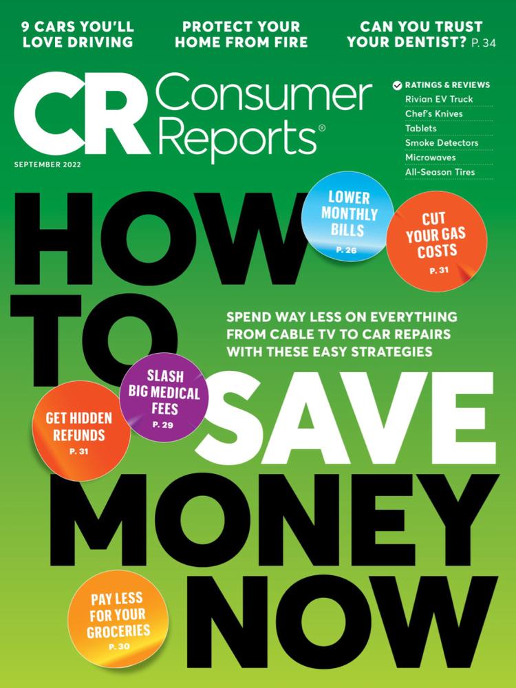 Consumer-Reports September 01, 2022 Issue Cover