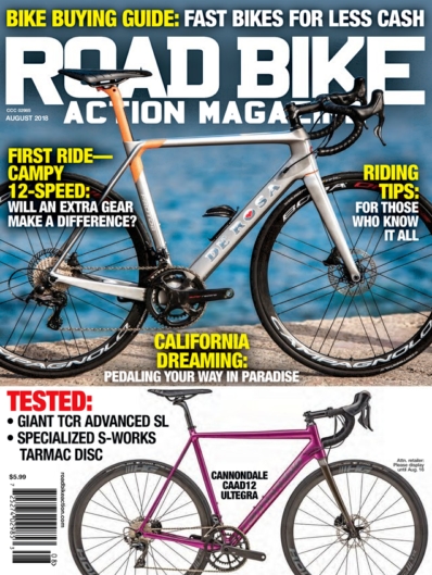 Road Bike Action August 01, 2018 Issue Cover