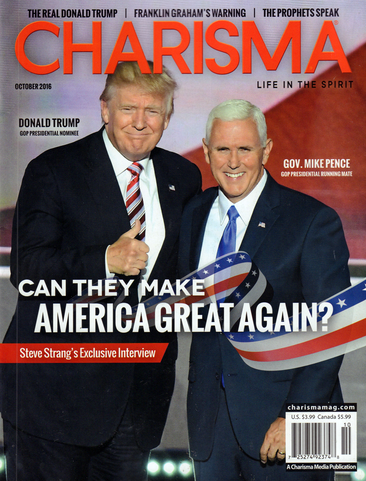 Charisma October 01, 2016 Issue Cover