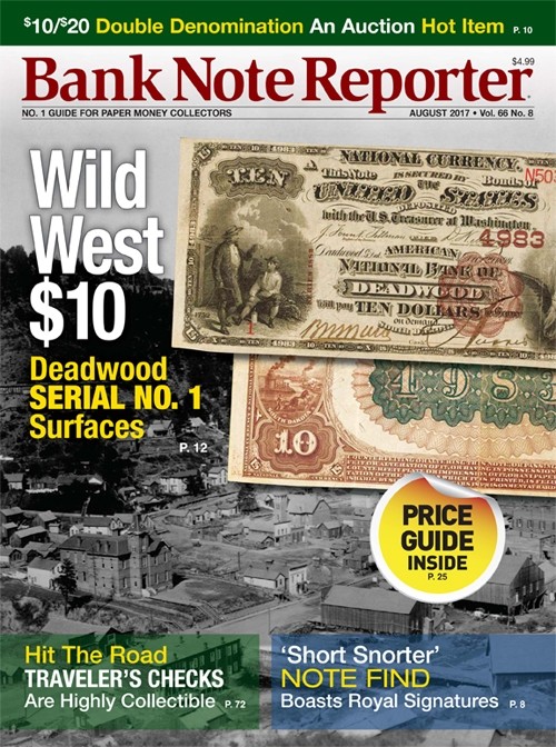 Bank-Note-Reporter August 01, 2017 Issue Cover