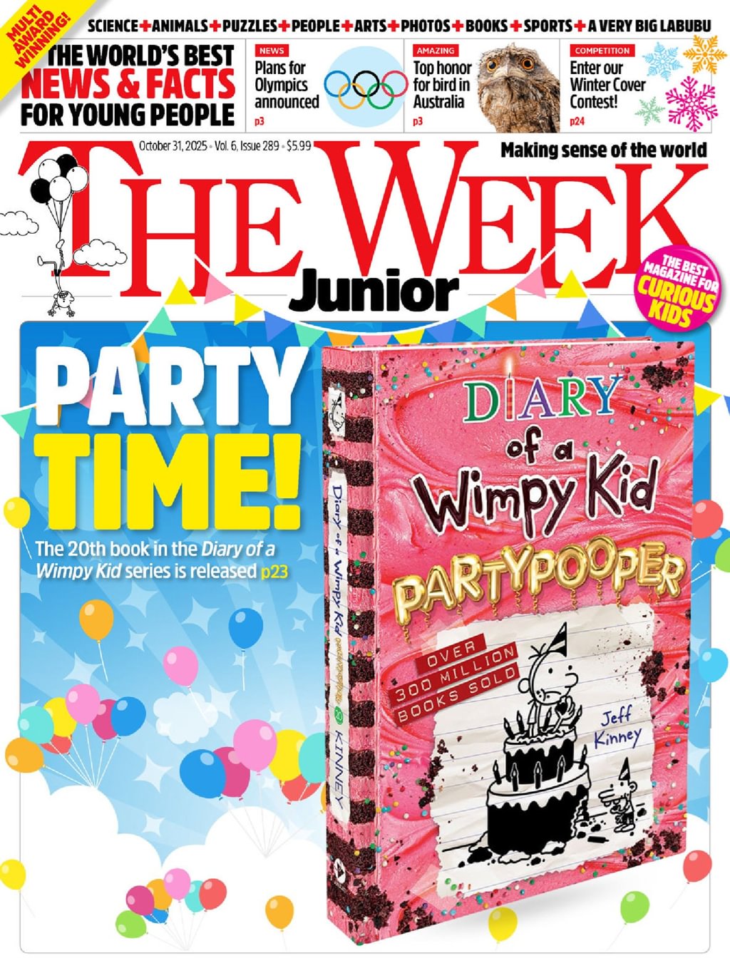 The Week Junior October 31, 2025 Issue Cover
