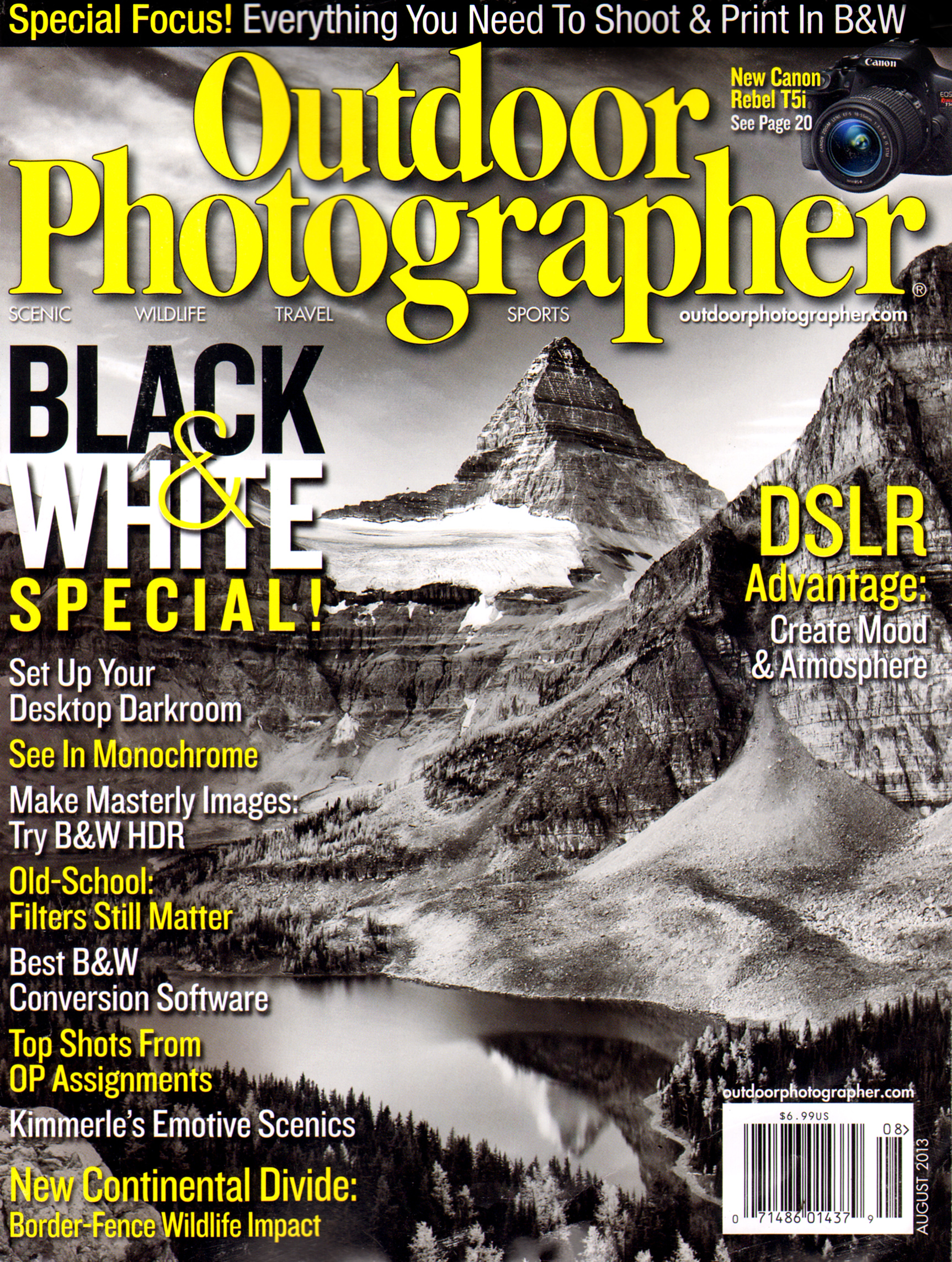 outdoor-photographer August 01, 2013 Issue Cover