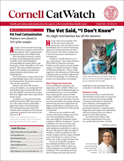 Catwatch October 01, 2026 Issue Cover