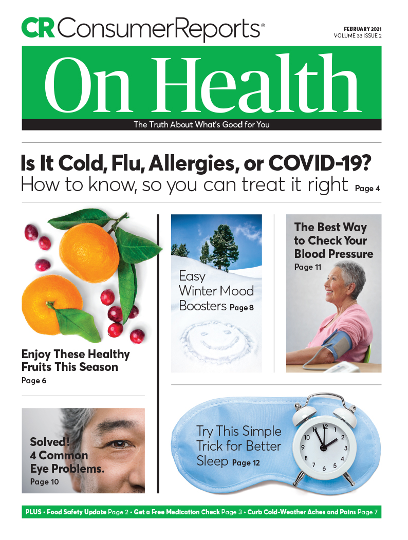 Consumer-Reports-On-Health February 01, 2021 Issue Cover