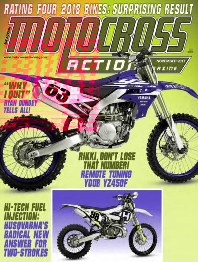 Motocross Action November 01, 2017 Issue Cover