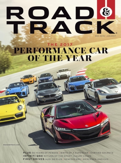 Road & Track December 01, 2016 Issue Cover