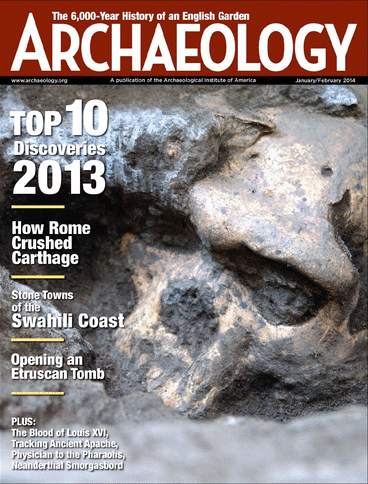 Archaeology January 01, 2014 Issue Cover