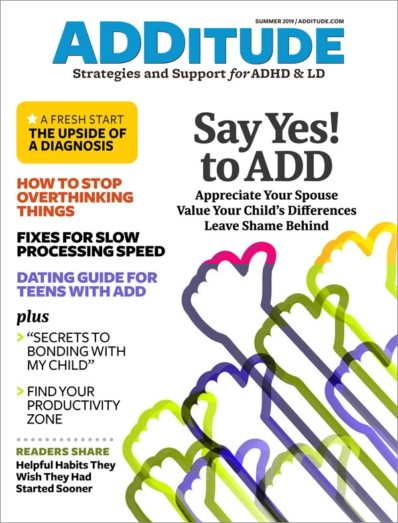 ADDitude June 01, 2019 Issue Cover