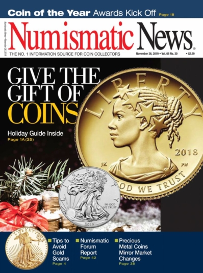 Numismatic News November 26, 2019 Issue Cover