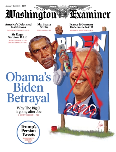 Washington Examiner January 21, 2020 Issue Cover