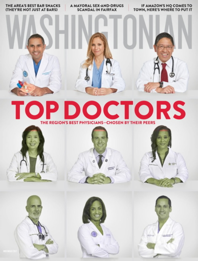 Washingtonian November 01, 2017 Issue Cover