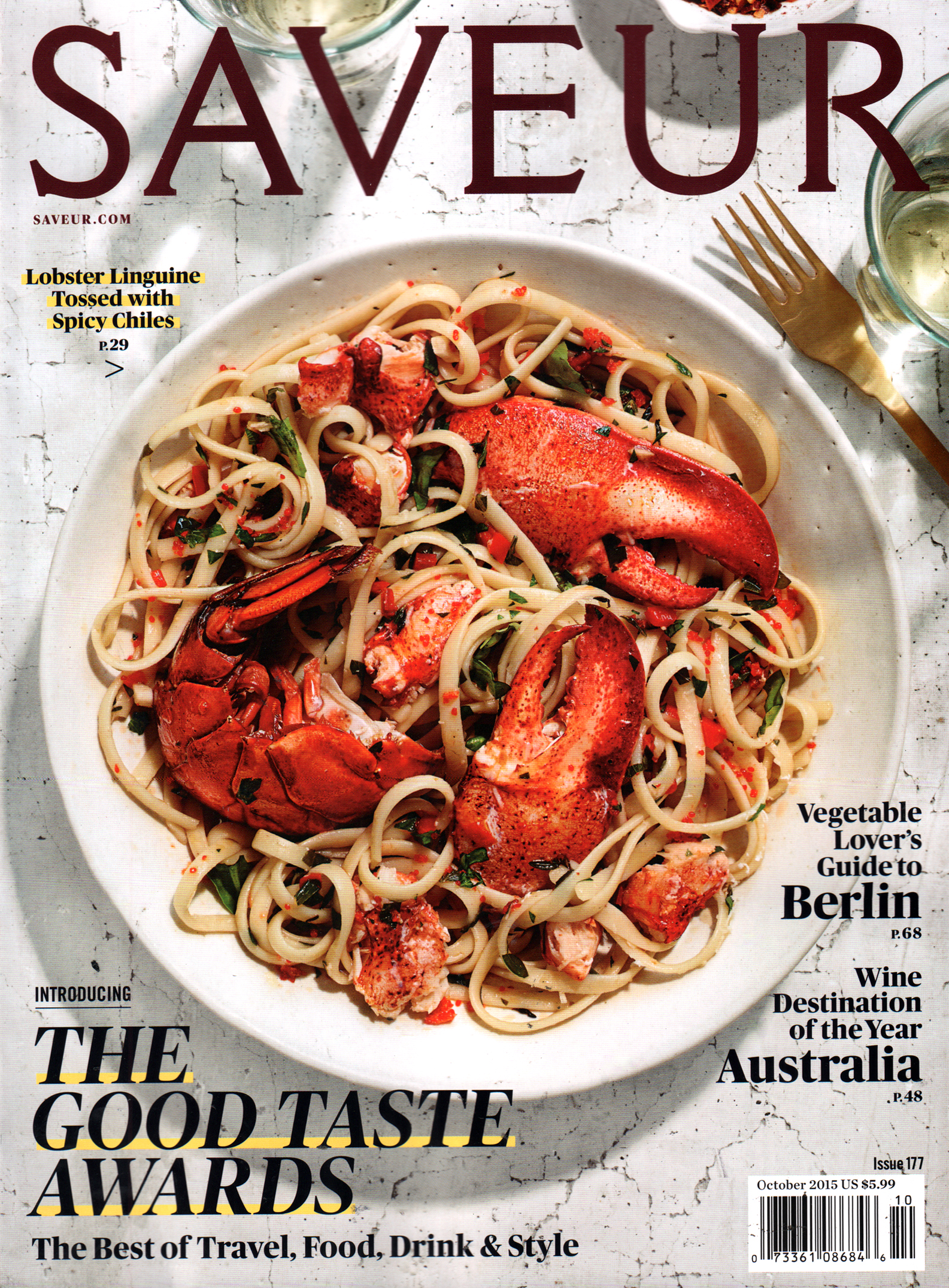 Saveur October 01, 2015 Issue Cover