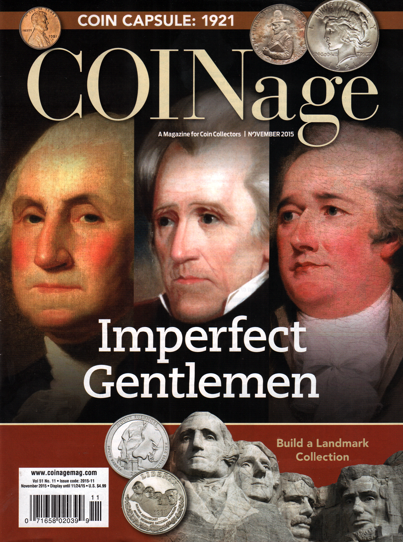 Coinage November 01, 2015 Issue Cover