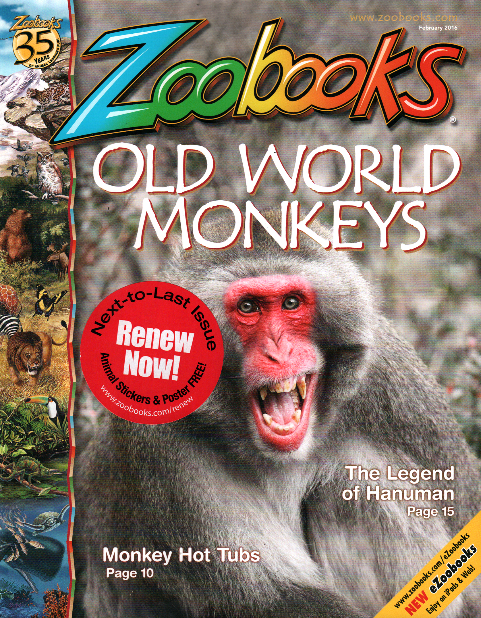 zoobooks February 01, 2016 Issue Cover