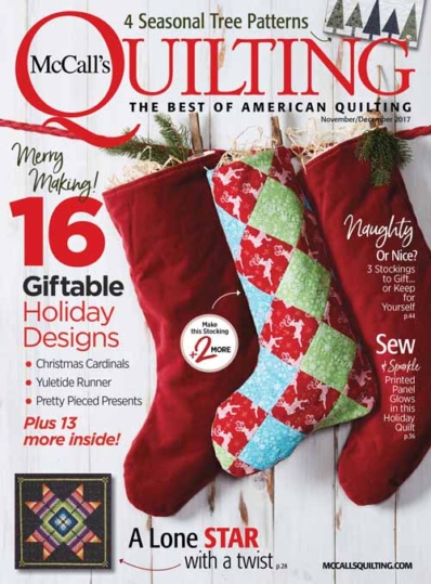 McCall's Quilting November 01, 2017 Issue Cover