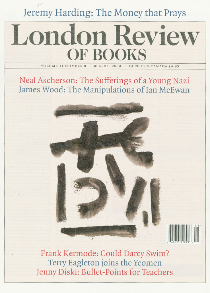 London-Review-Of-Books April 01, 2009 Issue Cover