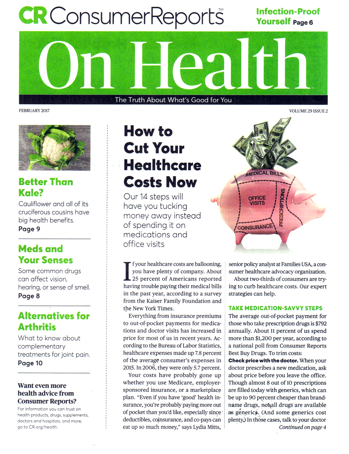 Consumer-Reports-On-Health February 01, 2017 Issue Cover