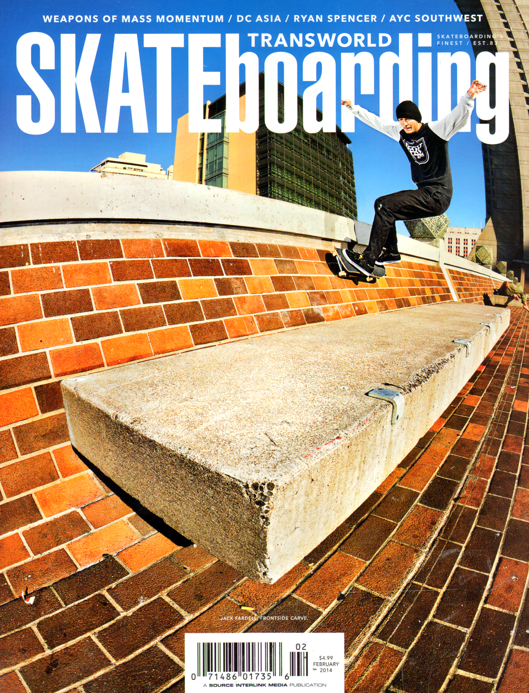 Transworld-SKATEboarding February 01, 2014 Issue Cover