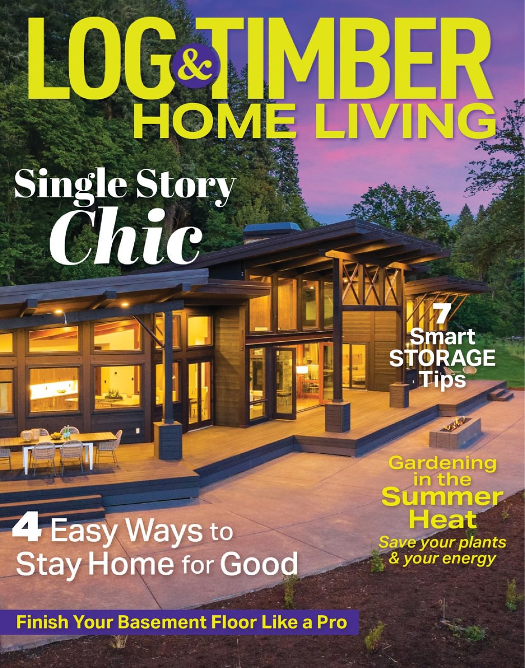 Log-and-Timber-Home-Living August 01, 2025 Issue Cover