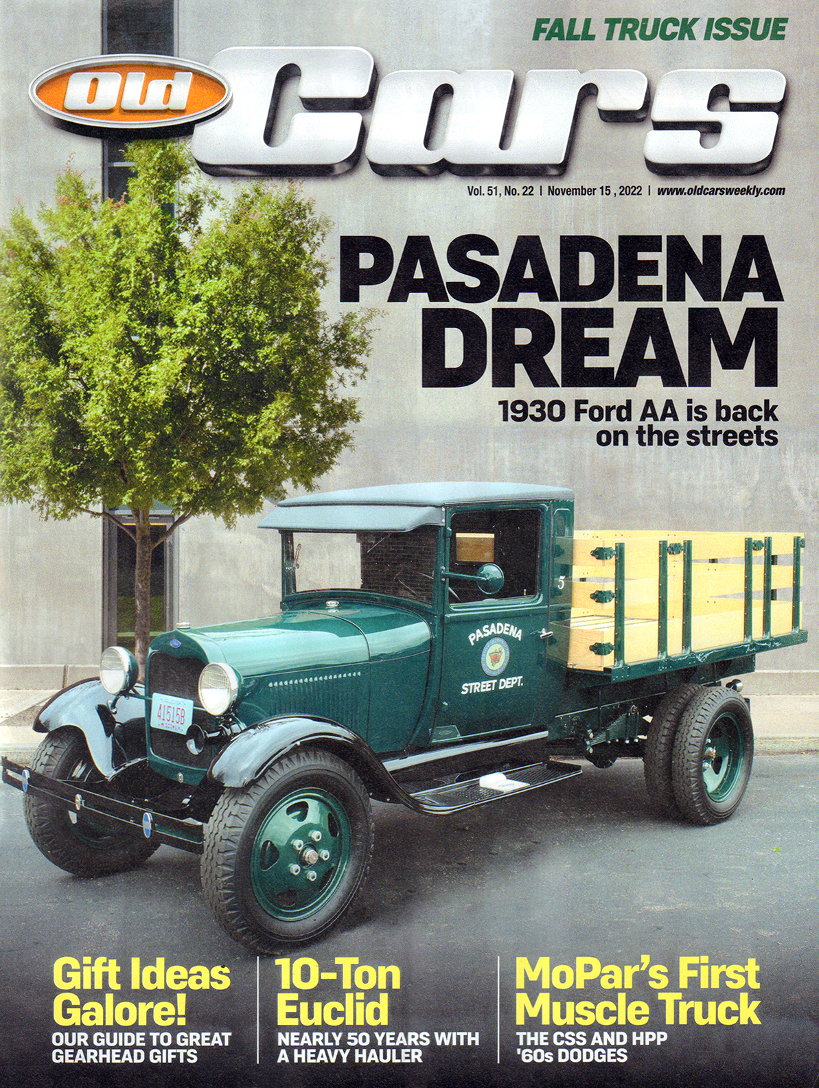 Old-Cars November 15, 2022 Issue Cover