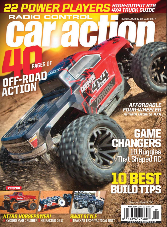 Radio-Control-Car-Action April 01, 2018 Issue Cover