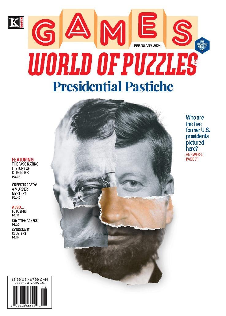 Games-World-of-Puzzles February 01, 2024 Issue Cover