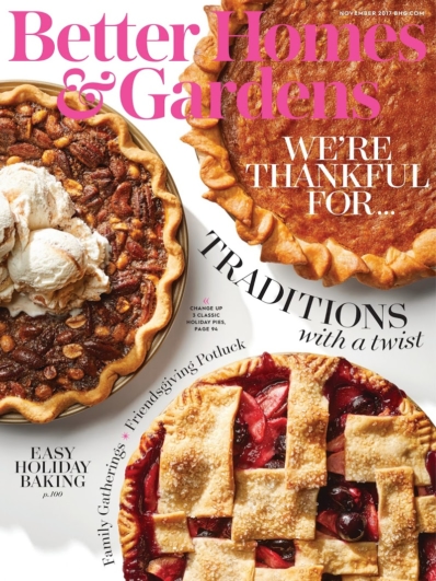 Better Homes & Gardens November 01, 2017 Issue Cover