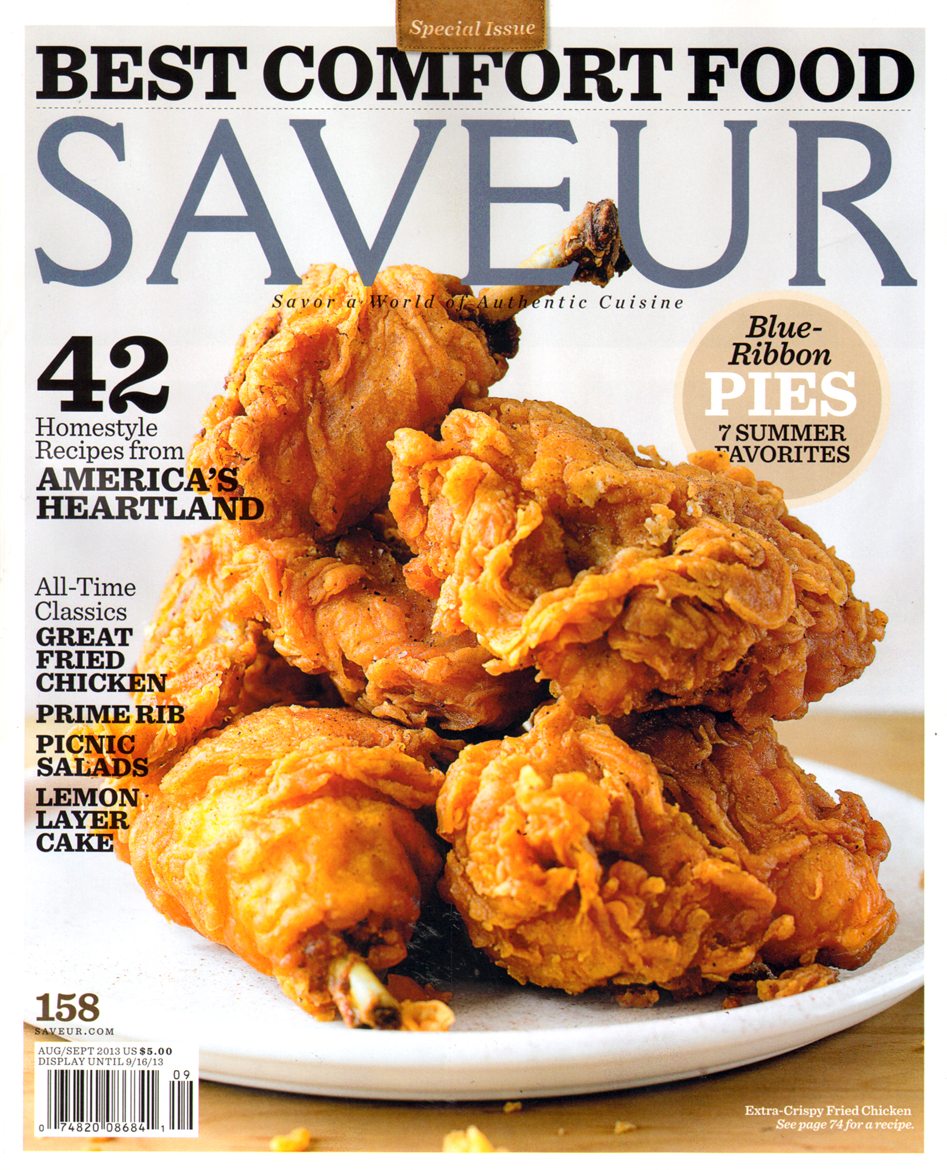 Saveur August 01, 2013 Issue Cover