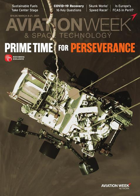 Aviation-Week-and-Space-Technology March 08, 2021 Issue Cover